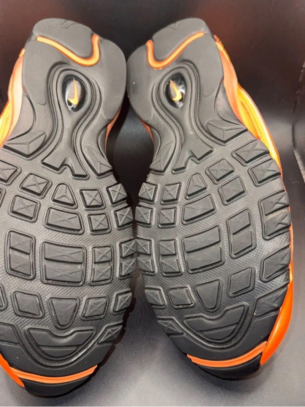 Size 9 - Nike Air Max 97 Atomic Orange Wmns, DM8338-800, Clean, No Box, Good - Picture 9 of 10